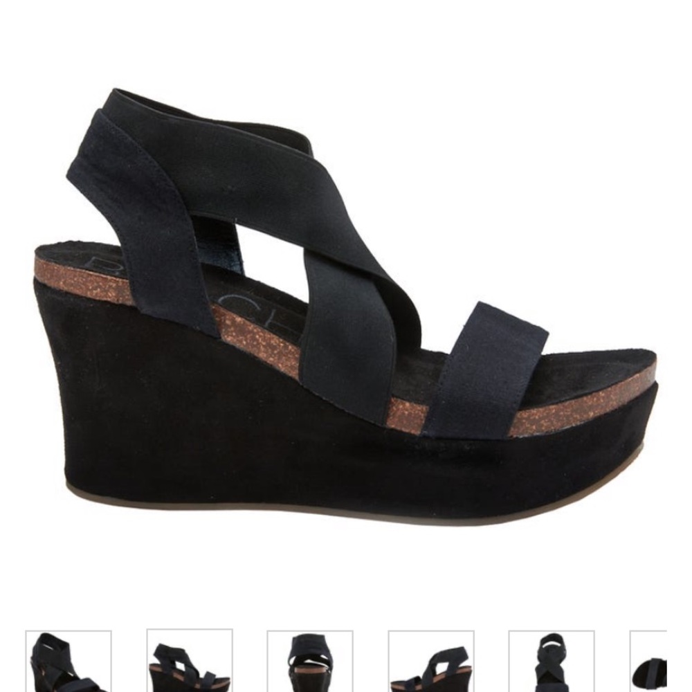 Matisse Black Wedge
